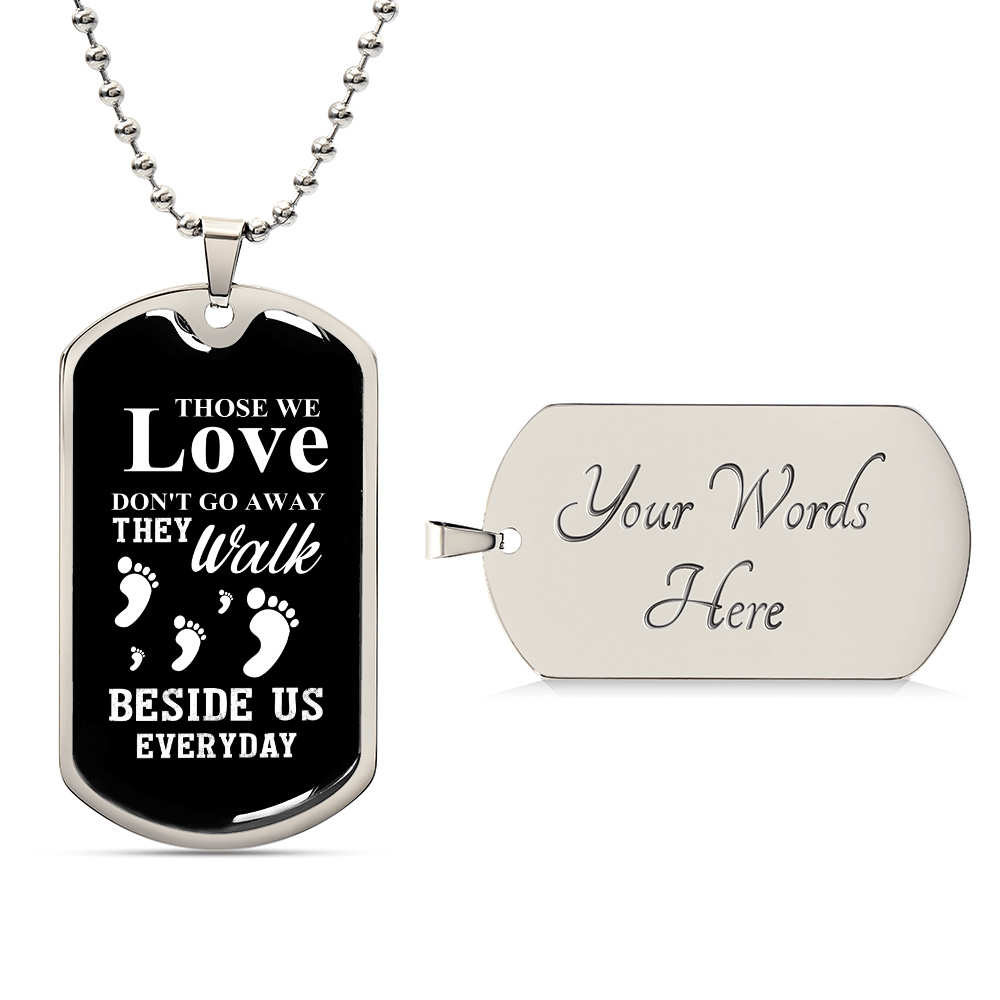 Those we love Luxury Graphic Dog Tag Necklace - Beauty Belliss